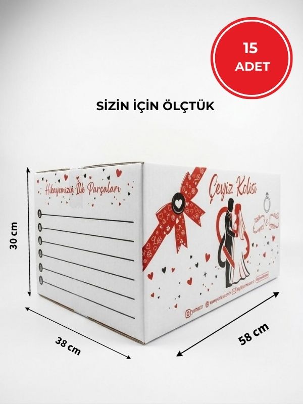 Yumeo ÇEYİZ KOLİSİ ELİT EKSTRA SAĞLAMLAŞTIRILMIŞ 58*38*30 CM görseli 2